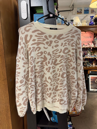 Cheetah Print Sweater