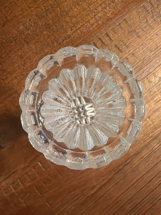 Clear crystal glass toothpick holder