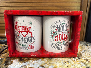 Holiday coffee mug set