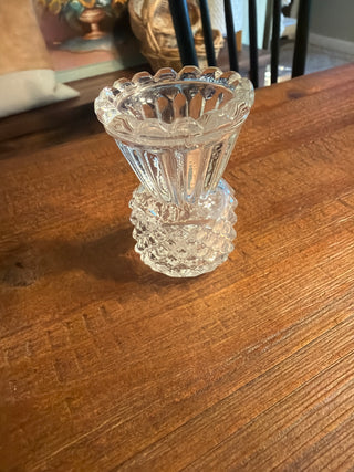 Clear crystal glass toothpick holder