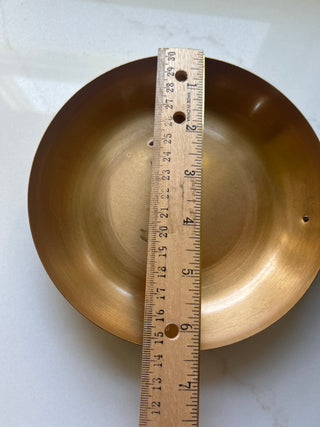 VTG MID CENTURY SAXTON INC CA BRASS PAN W HANDLE