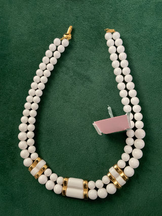 Vintage Napier White Necklace