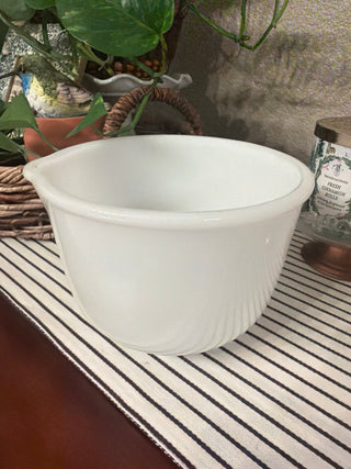 Vtg Milk Glass Sunbeam Mixer Bowl - Made in USA
