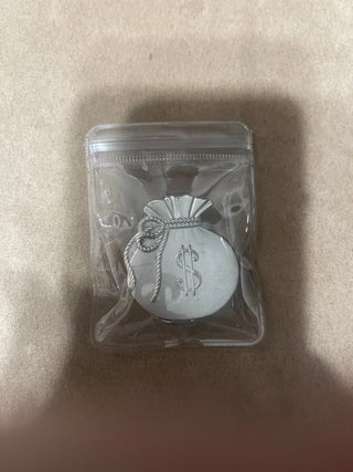 money bag, money clip