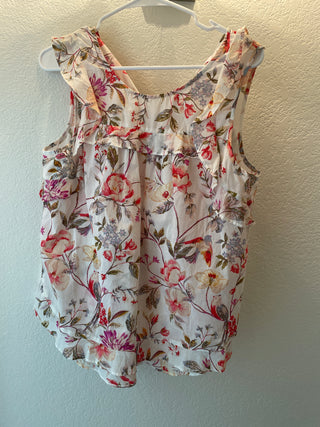Sleeveless floral Lauren Conrad top