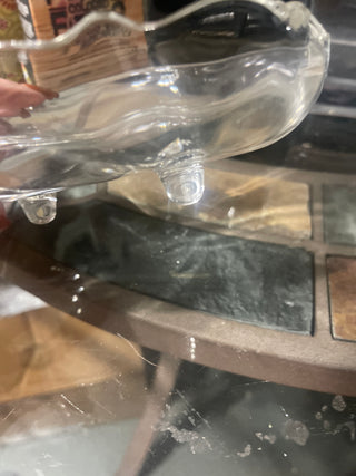 Vintage clear, Round candy dish