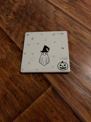 Halloween coaster, handmade