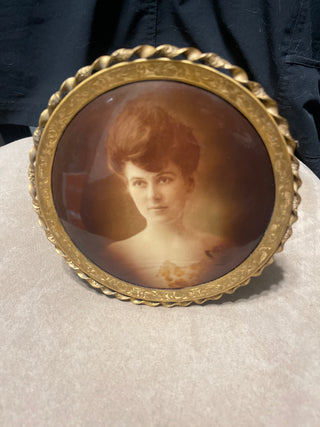 antique metal women women's portrait