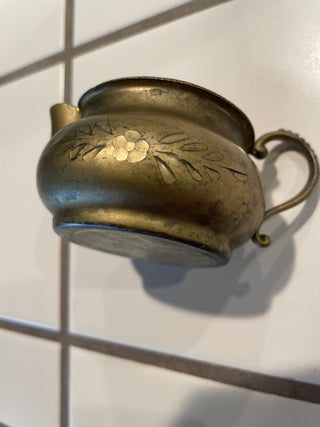 Vintage Antique brass creamer