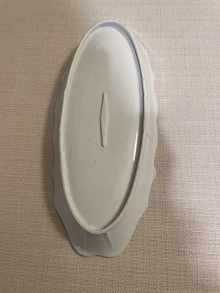 Vintage floral relish tray