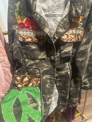 Camo patchwork jacket