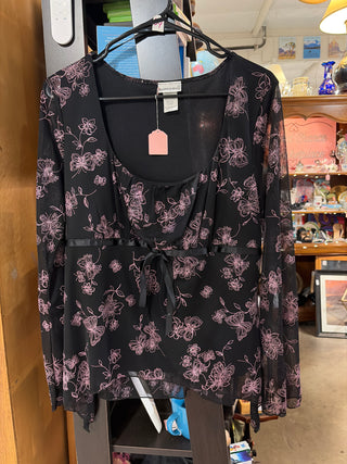 Black Butterfly Top