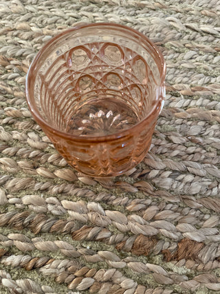 Vintage Indiana Glass Windsor Pink ) Jelly Jam relish Jar