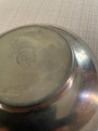 Pewter candle holder cup