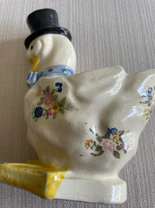 Vintage ceramic duck planter