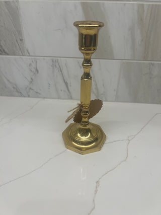 7 1/2 inch  Solid brass candle stick