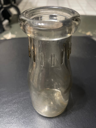 clear, milk bottles