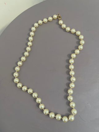Faux pearl necklace