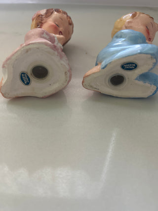 Vintage Lefton Praying Children salt&pepper shakers