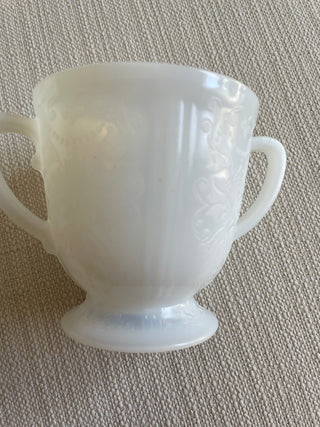 Vintage cream and sugar set  opalescent Mach Beth Evans,