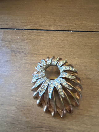 Copper toned  sunshine pin