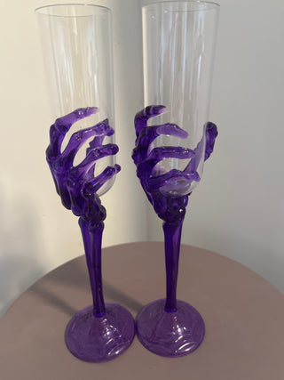 Skeleton bubbly flutes