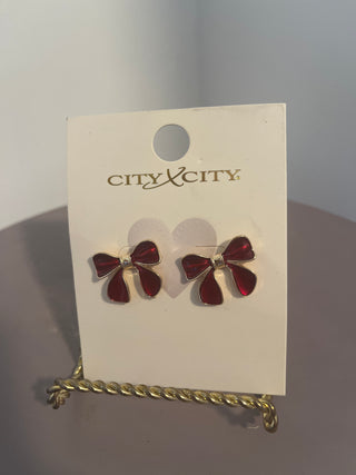 Bow earrings