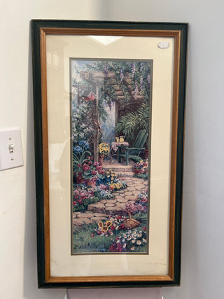 Painting of garden patio AS IS
