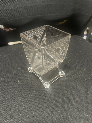 antique 1884 Ashman glass side dish
