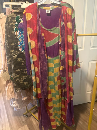 Vintage 2p duster and dress