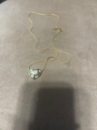 Nolan Miller Hart rhinestone necklace
