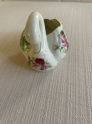 Formalities By Baum Brothers Porcelain Swan Figurine/Planter