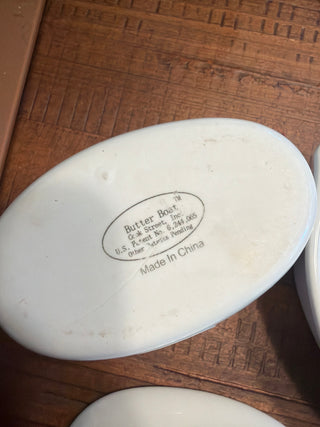 White porcelain butter boat