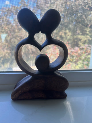 Ivy Bronx Edvin”Love of my life” wood sculpture