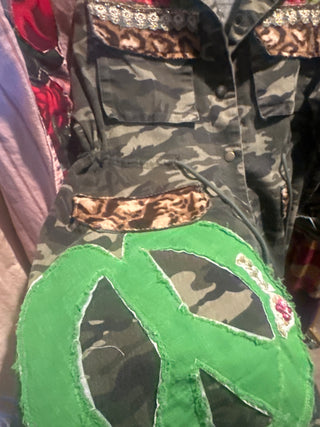 Camo patchwork jacket