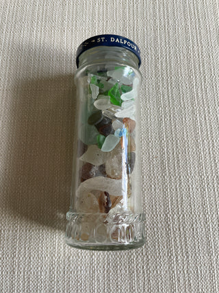 Jar of Sea Glass. Bonfire Glass