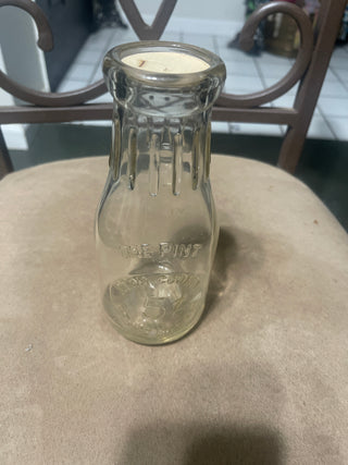 rsv one pint Kern County milk bottle