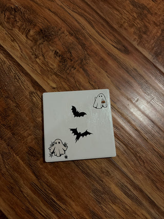 Halloween coaster, handmade