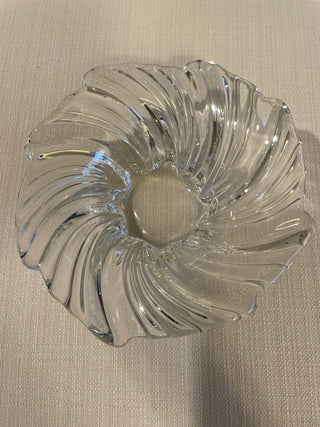 Vintage Mikasa clear crystal glass bowl