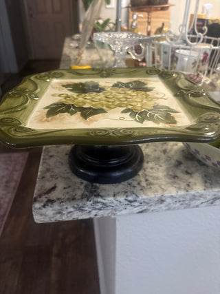 Olive green serving platter