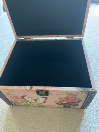 Butterfly carrying case makeup holder