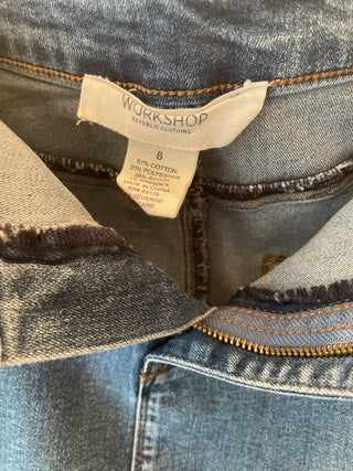 Embroider Jeans skirt size  8