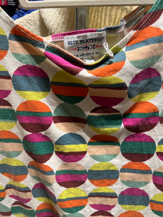Platypus knit top/dress colorful geo pattern