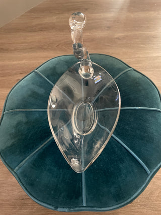 Glass Swan Vintage Duncan Miller Glass Swan Dish
