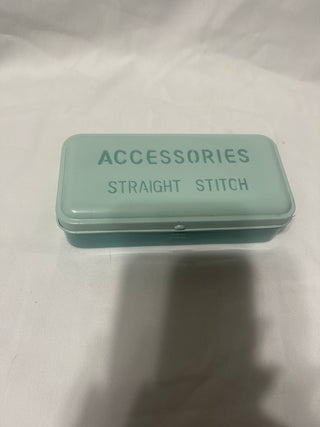teal accessories, straight stitch box