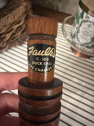 Vintage Faulk's C-100 Duck Call - Working Condition