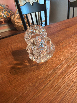 Clear crystal glass toothpick holders