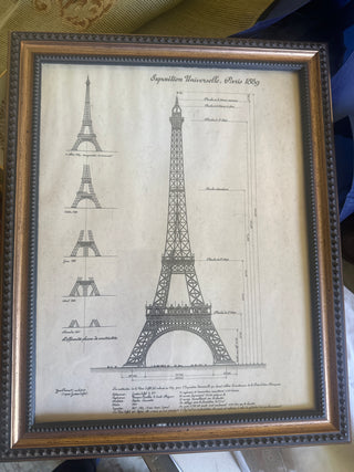 Eiffel vintage  print