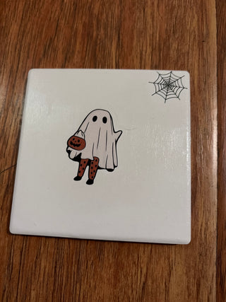 Halloween coaster, handmade