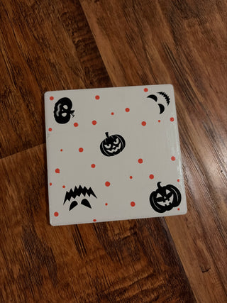 Halloween coaster, handmade
